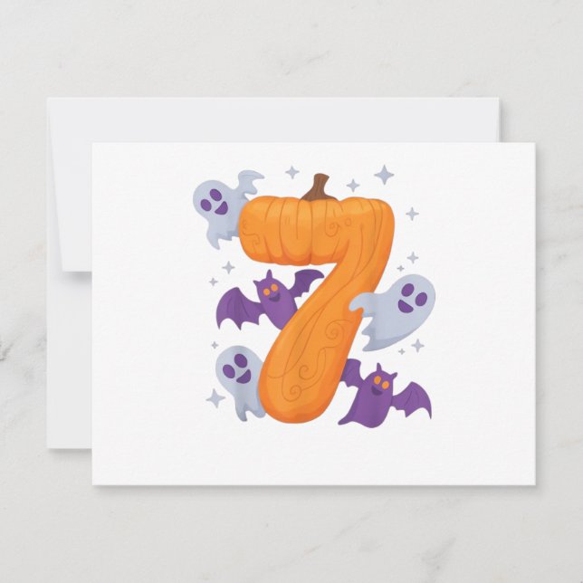 Six Seven Meme 6 7 Halloween Costume Couple Invitation (Front)