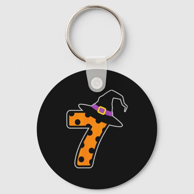 Six Seven Meme 6 7 Halloween Costume Couple  Key Ring (Front)