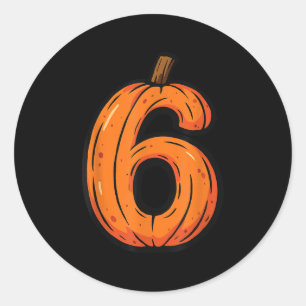 Six Seven Meme 6 7 Halloween Funny Costume Matchin Classic Round Sticker