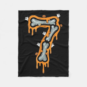 Six Seven Meme 6 7 Skeleton Halloween Costume Coup Fleece Blanket
