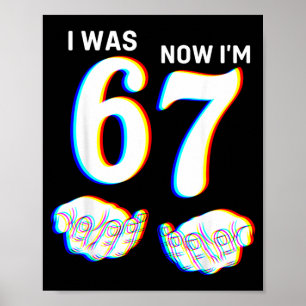 Six Seven Meme 7 Year Old Birthday Shirt was 6 7 Poster
