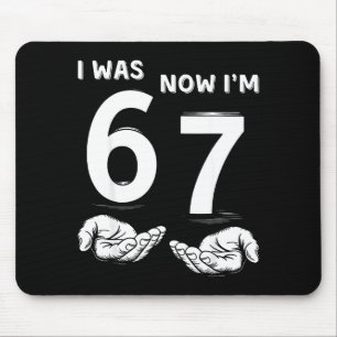 Six Seven Meme 7 Year Old Birthday Shirt Was 6 Now Mouse Mat