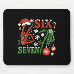 Six Seven Meme Christmas 6-7 Christmas Skeleton Ha Mouse Mat