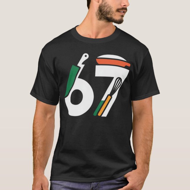 Six Seven Meme Cooking Tools Foodie Home Cook  T-Shirt (Front)