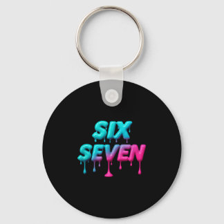 Six Seven Meme For Gen Alpha Kids And Adults T-shi Key Ring