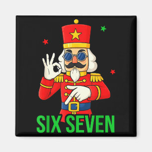 Six Seven Meme Funny Holiday Toy Soldier  Magnet