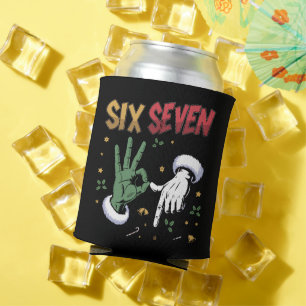 Six Seven Meme Funny Mean Guy Christmas Viral 6 7  Can Cooler