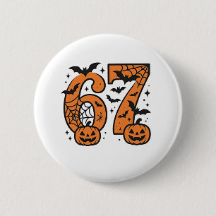  Six Seven Meme Halloween 67 Mason Spooky  6 Cm Round Badge