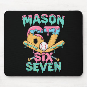 Six Seven Meme Mason Ice Cream Drip Funny Bysebyll Mouse Mat