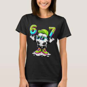 Six Seven Meme Soccer Ice Cream Drip 67 For Kids B T-Shirt