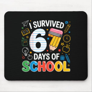 Six Seven Meme Survived 67 Days Of School Student  Mouse Mat