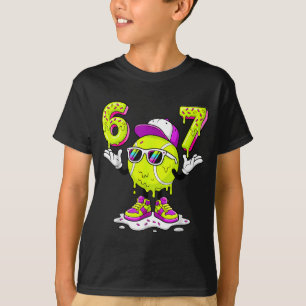 Six Seven Meme Tennis Ice Cream Drip 67 For Kids B T-Shirt