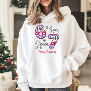 Six Seven Merry Christmas Holiday Hoodie