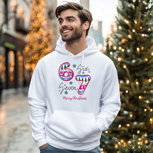 Six Seven Merry Christmas Holiday Hoodie