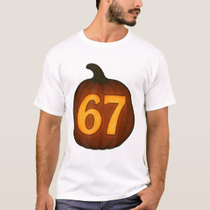 Six Seven Pumpkin 6 7 Glowing Halloween Jack-o’-la T-Shirt