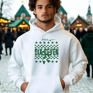 Six Seven Retro Christmas Santa Sleigh Ho Ho Ho Hoodie