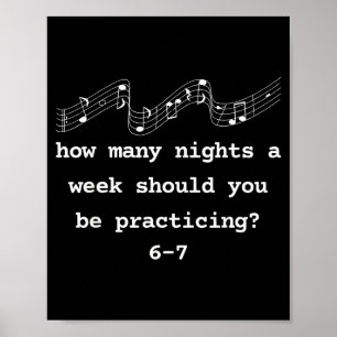 Six Seven Shirt, Music Teacher 6 7 Funny Number 67 Poster