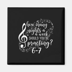 Six Seven Slang Music Teacher 6 7 Funny Number 67 Magnet