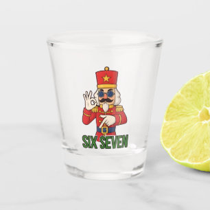 Six Seven Snowman Christmas Nutcracker 6 7 Xmas  Shot Glass