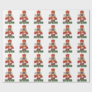 Six Seven Snowman Christmas Nutcracker 6 7 Xmas Wrapping Paper