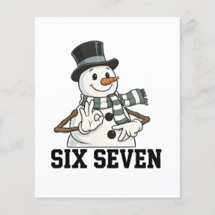 Six Seven Snowman Christmas Santa 6 7 Xmas Flyer