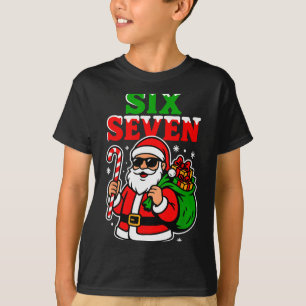 Six Seven Tree Funny Christmas 6 7 Cool Holiday Ri T-Shirt