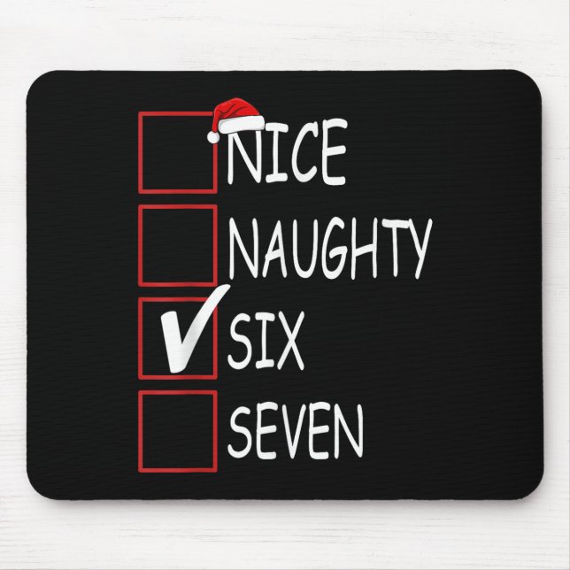 Six Seven Trending 67 Gen Alpha Slang  Mouse Mat (Front)