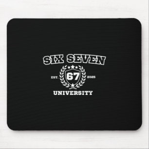Six Seven University Six Seven Bruh 67 Meme Mouse Mat