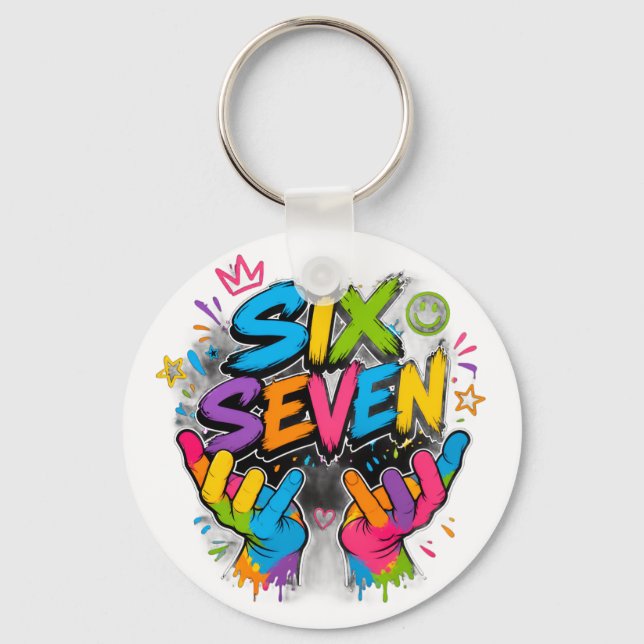 SIX SEVEN VIBES KEY RING (Front)