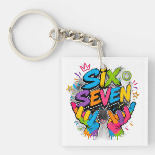 SIX SEVEN VIBES KEY RING