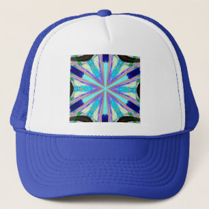 six-sided blue star hat