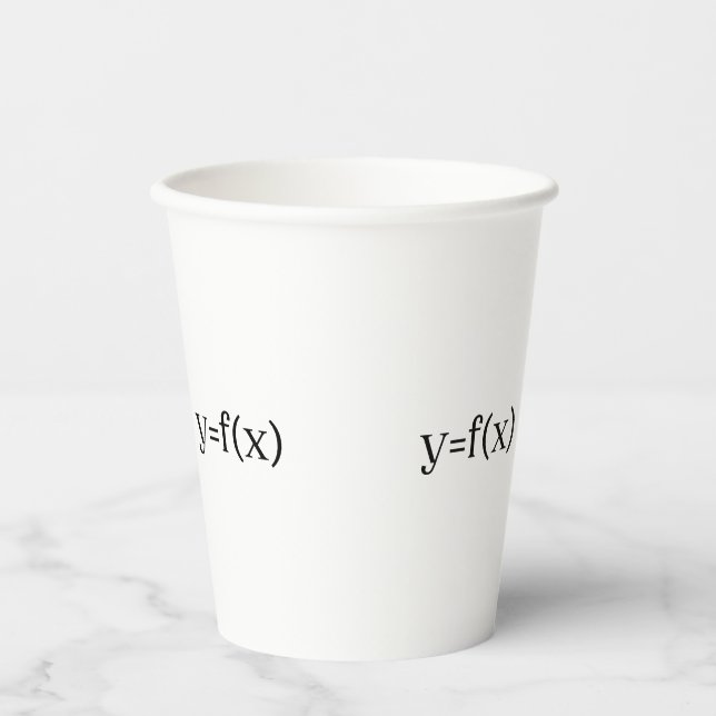 Six Sigma Formula, PROBLEM SOLVING Equation Paper Cups (Front)