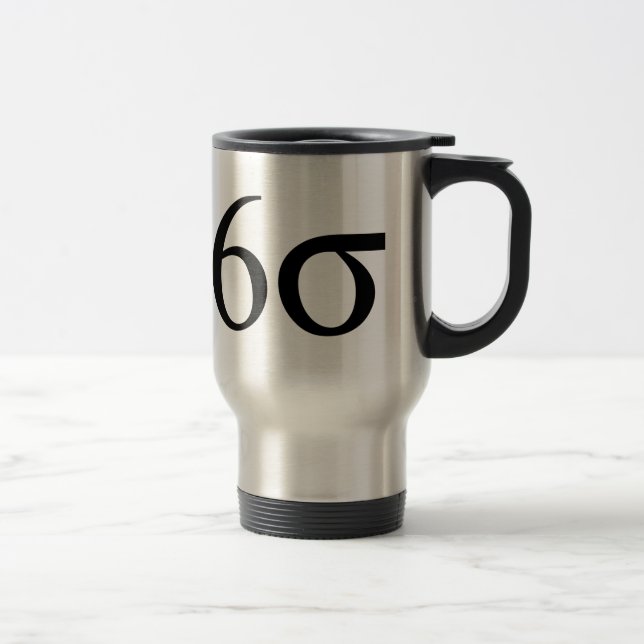 Six Sigma (Lean Six Sigma) Travel Mug (Right)