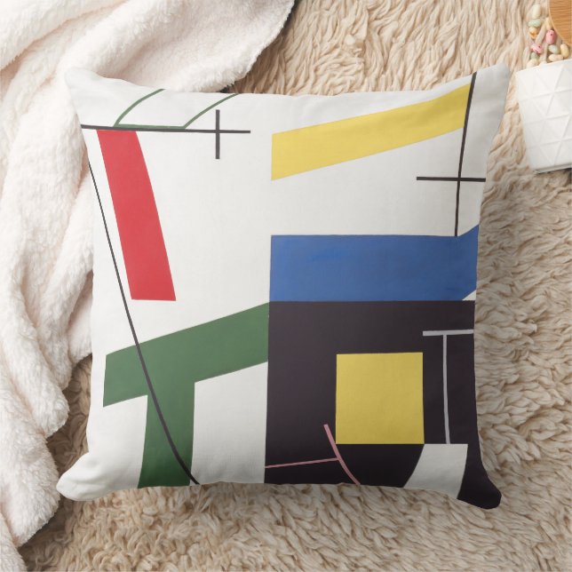 Six Spaces with Crosses | Sophie Taeuber-Arp | Cushion (Blanket)