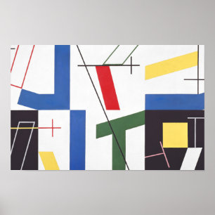Six Spaces with Crosses Sophie Taeuber-Arp Poster