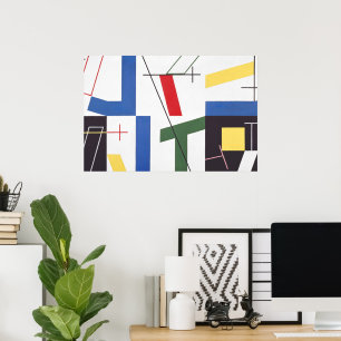 Six Spaces with Crosses   Sophie Taeuber-Arp   Poster
