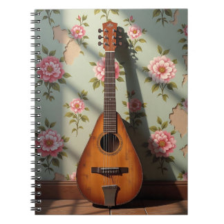 Six-Stringed Dulcimer Vintage Rare Instrument Notebook