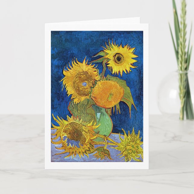 Six Sunflowers, Van Gogh Card (Front)