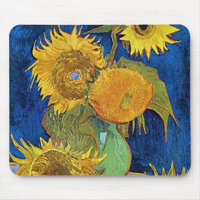 Six Sunflowers, Van Gogh Mouse Mat (Front)