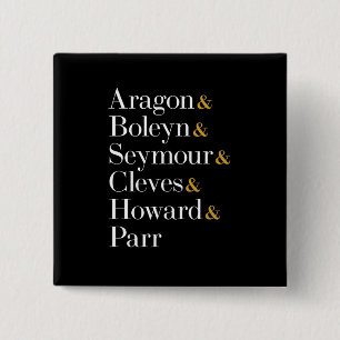 Six the Musical Queens - Ampersand Names T-Shirt 15 Cm Square Badge