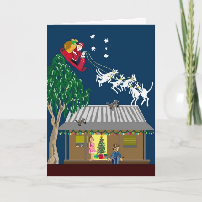 Six white boomers holiday card (Front)