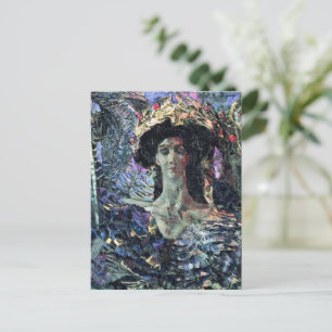 Six-winged Seraphim (Azrael) by Mikhail Vrubel Postcard