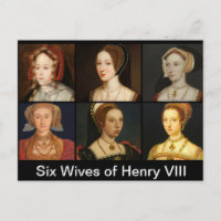 Six Wives of Henry VIII Postcard