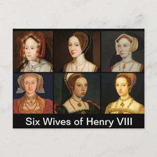 Six Wives of Henry VIII Postcard