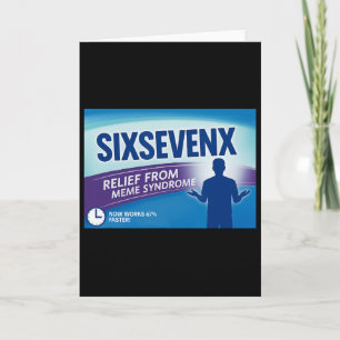 Sixsevenx Relief From Meme Numbers Parody Teacher  Card
