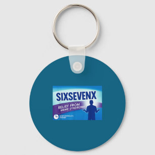 Sixsevenx Relief From Meme Numbers Parody Teacher Key Ring