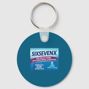 Sixsevenx Relief From Meme Numbers Parody Teacher Key Ring