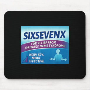 Sixsevenx Relief From Meme Numbers Parody Teacher  Mouse Mat