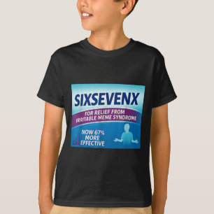 Sixsevenx Relief From Meme Numbers Parody Teacher T-Shirt