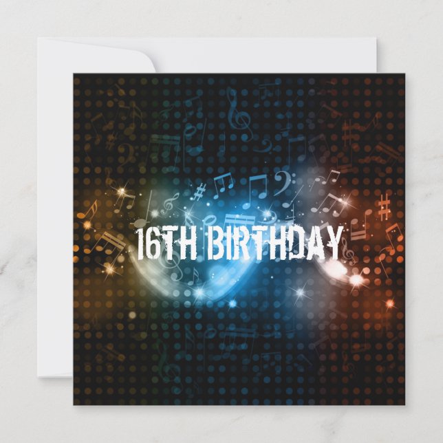 Sixteen Birthday Invitation (Front)